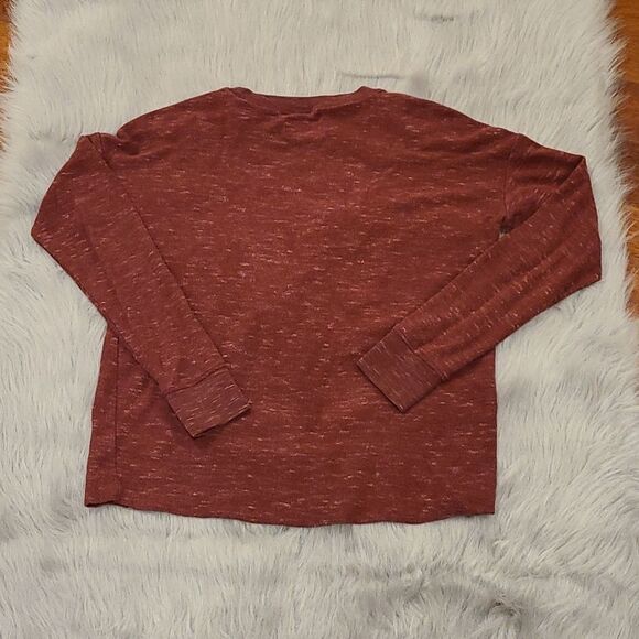 American eagle‎ womens dreamer soft maroon long sleeve size small - Picture 3 of 4